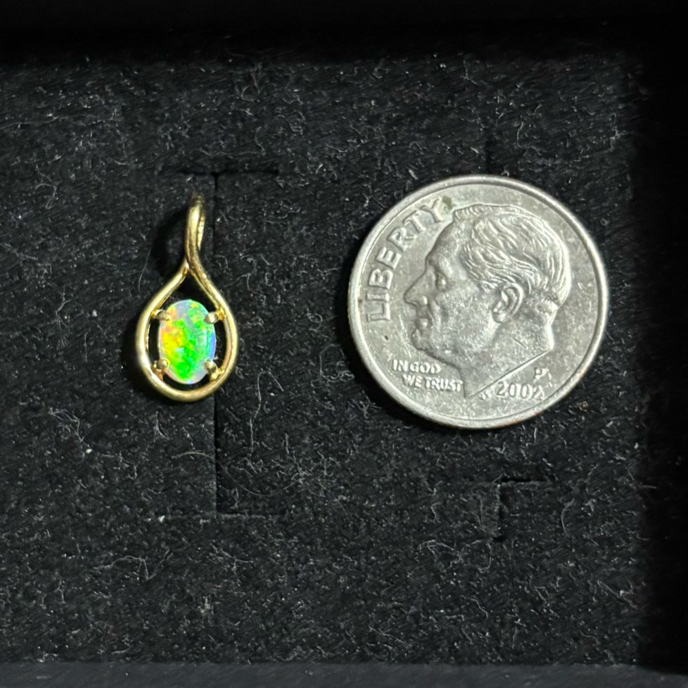14k Gold Opal Pendant *please read description* - Picture 3 of 5